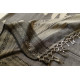 shop Handloom Cotton Grey Saree With Woven Border