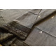 shop Handloom Cotton Grey Saree With Woven Border