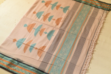 Casual Classics ❊ Handloom Cotton Off White Saree With Woven Border