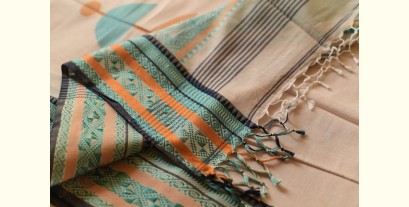 Casual Classics ❊ Handloom Cotton Off White Saree With Woven Border