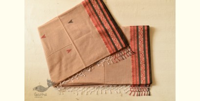 Casual Classics ❊ Handloom Cotton Saree - Almond Brown