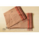 shop handloom pure cotton Almond Brown saree