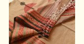 shop handloom pure cotton Almond Brown saree