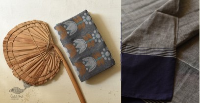 Casual Classics ❊ Handloom Cotton Grey Saree