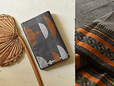 Casual Classics ❊ Handloom Cotton Grey Saree With Woven Border