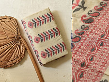 Casual Classics ❊ Handloom Cotton Saree - Red Border