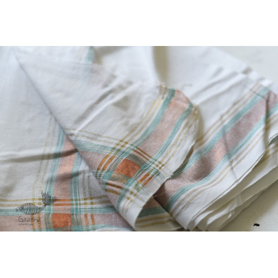 handwoven Men's cotton Dhoti Khes with Border