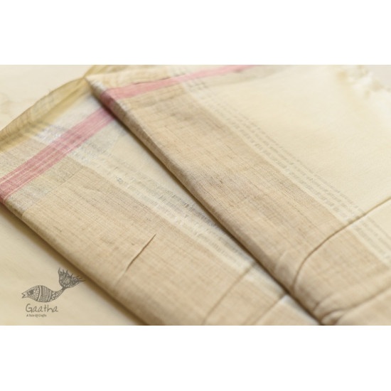 handwoven Men's cotton Dhoti Khes with Border