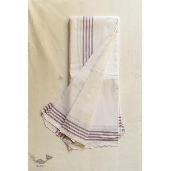 handwoven Men's cotton Dhoti Khes with Border