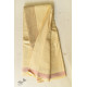 Handloom Cotton Dhoti & Khes Set - Yellow