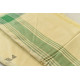 handwoven Cotton Dhoti & Khes Set - Yellow