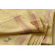 shop Handloom Cotton Dhoti and khes - Off White with zari Border