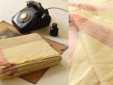 Damodar . दामोदर ~ Handloom Cotton Dhoti & Khes Set - Yellow