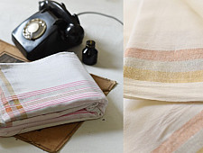 Damodar . दामोदर ~ Handwoven Cotton Dhoti & Khes in Off White Color with Border