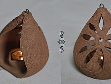 Maati Ka Kaam ‡ Terracotta Hanging Nariyel Diya ‡ 2