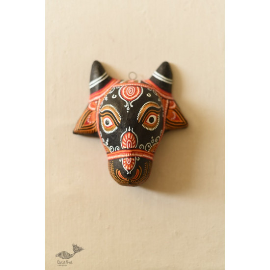 shop hand painted Pattachitra Mask ~ Nandi 