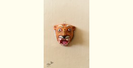 Pattachitra Mask ~ Hand Painted Paper Mache ~ Tiger