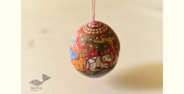 Pattachitra ~ Hand Painted Coconut Hanging - E