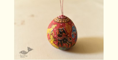 Pattachitra ~ Hand Painted Coconut Hanging - E