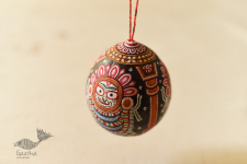 Pattachitra ~ Hand Painted Jagannath on Hanging Coconut 