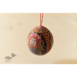 Pattachitra ~ Hand Painted Jagannath on Hanging Coconut 