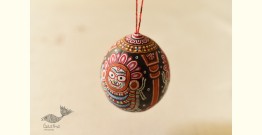 Pattachitra ~ Hand Painted Jagannath on Hanging Coconut 