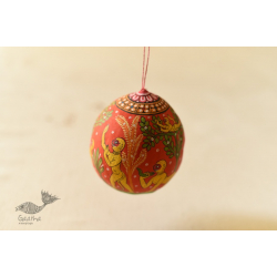 Pattachitra ~ Hand Painted Coconut Hanging - J