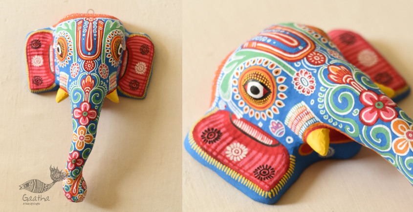 shop hand painted Pattachitra Mask ~ Ganesha