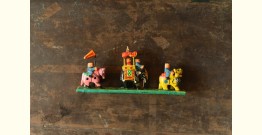 Handmade Wooden Fridge Magnet - Good Luck Line (Horse, Elephant, Camel)