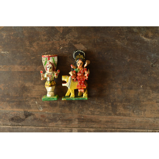 shop Handmade Wooden Fridge Magnet - Shiv Shakti