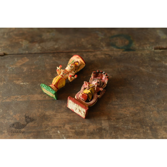 shop Handmade Wooden Fridge Magnet Brahma & Saraswati