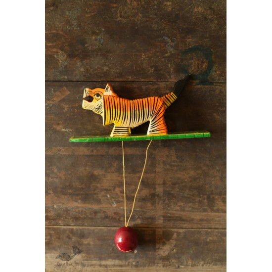 shop Handmade Wooden toy Tiger