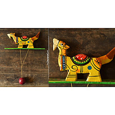 Handmade Wooden Scroll Toy - Camel 