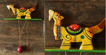 Handmade Wooden Scroll Toy - Camel 