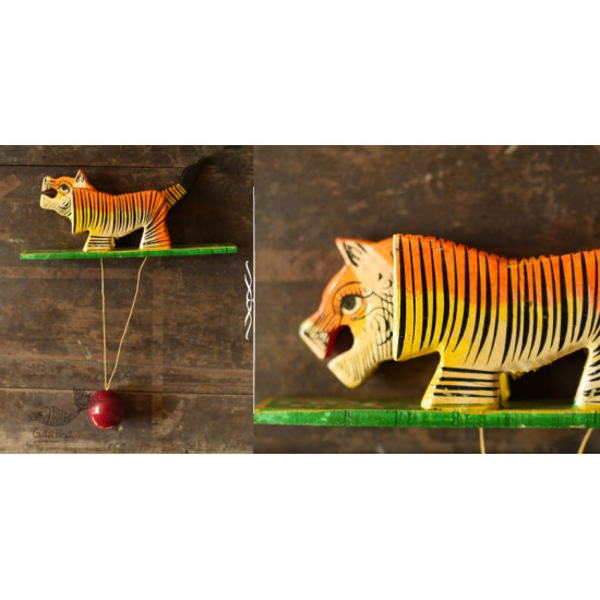 shop Handmade Wooden toy Tiger