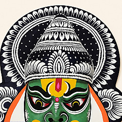 Mukhauta . मुखौटा : Handmade Wall Hanging Chhau Mask - A