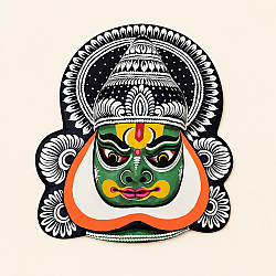 Mukhauta . मुखौटा : Handmade Wall Hanging Chhau Mask - A