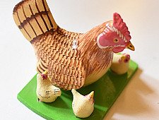 Nirmal Wooden Toy - Hen and Chicken