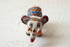 Madhuban . मधुबन ❁ Madhubani Hand Painted Paper Mache ~ Elephant