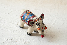 Madhuban . मधुबन ❁ Madhubani Hand Painted Paper Mache ~ Elephant