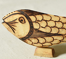 Burn Art | Tribal Wooden Art Pieces - Fish