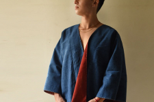 Kimono | Reversible Ajrakh & Denim Unisex Jacket 