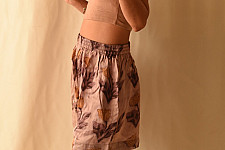 Shorts | Batik Modal Silk Shorts - Purple ( Two Options )