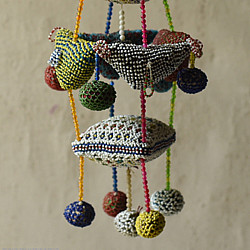 Prachin . प्राचीन ❦ Handmade Bead Work ~ Old Latkan Hanging - B