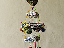 Prachin . प्राचीन ❦ Handmade Bead Work ~ Old Latkan Hanging - B