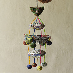 Prachin . प्राचीन ❦ Handmade Bead Work ~ Old Latkan Hanging - B