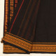 shop Begampuri Cotton Saree - Black