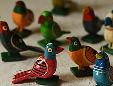 Wooden Non Toxic Toys | Birds ( Set of 12 )