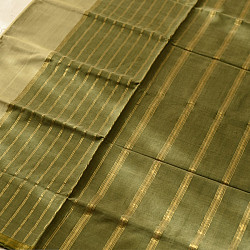 Rojana | Handloom Andhra Cotton Saree - Light Green