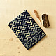 Exclusive Block Printed Cotton Dabu ~ Indigo Zig zag Saree